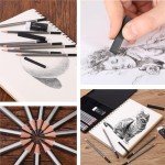 Mr. Pen- Sketch Pencils for Drawing, 19 Pcs, With Graphite Sticks, Erasers and Sharpener, Art Pencils for Sketching