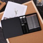 Mr. Pen- Sketch Pencils for Drawing, 19 Pcs, With Graphite Sticks, Erasers and Sharpener, Art Pencils for Sketching