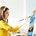 KEFF Stretched Canvas for Painting (10 Pack) Blank Painting Canvas - 2 of Each; 4x4, 5x7, 8x10, 9x12 and 11x14 Canvas, 100% Cotton Pre-Primed, Great for Pouring, Acrylic, Oil, Wet and Dry Art Media