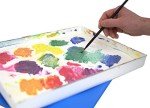 Masterson Artist Palette Seal, 12in x 16in Airtight Palette Container, Keeps Wet Paint Fresh for Weeks, Oil or Acrylic Painting Palette with Lid, Seal, Blue Lid Box, Made in USA