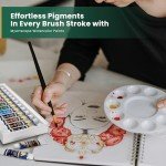 MyArtscape Watercolor Paint Set - 12 x 21ml Tubes - Lightfast - Highly Pigmented - Vibrant Colors - Fade Proof - Painting Kit for Adults & Hobby Painters - Professional Watercolors Supplies