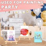 ESRICH 48 Pack 5x7 Inch Small Canvas Boards for Painting, Painting Canvas 5x7 Inch Cotton Primed Acid Free Mini Blank Canvas Panels for Oil Paint,Watercolor,Acrylic Paint,Gouache&Tempera.