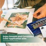 MyArtscape Watercolor Paint Set - 12 x 21ml Tubes - Lightfast - Highly Pigmented - Vibrant Colors - Fade Proof - Painting Kit for Adults & Hobby Painters - Professional Watercolors Supplies