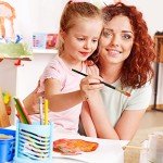 LorDac Arts Paint Brush Set, 7 Artist Brushes for Painting with Acrylic, Gouache, Oil and Watercolor. Professional Art Quality on Canvas, Wood, Face and Models. includes Carrying Case Travel Kit