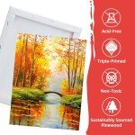 Simetufy 11x14 Inch Stretched Canvas, 10 Pack 100% Cotton Professional Blank Canvas for Painting Acrylic Paint or Oil, Pre-Primed