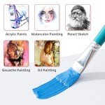 Simetufy 11x14 Inch Stretched Canvas, 10 Pack 100% Cotton Professional Blank Canvas for Painting Acrylic Paint or Oil, Pre-Primed