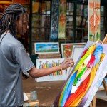 U.S. Art Supply Large Stretched Canvas for Painting 16x20 inch Gallery Depth 1-1/2" Thick, 3-Pack - 12oz Acrylic Gesso Triple Primed, Professional Artist Quality, 100% Cotton - Oil, Pouring Paint