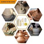 Augernis 57PCS Ceramic Clay Tools Set with Plastic Case Modeling Pottery Sculpting Tools Kits for Beginners Professionals Kids After School Ceramics Classes