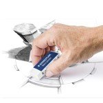 STAEDTLER Mars Plastic Vinyl Erasers (2-Pack), White Erasers for Clean & Precise Results - Latex-Free, Minimal Crumbling, Made in Germany