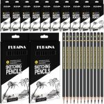 Humyoun 144 Pcs Drawing Sketching Pencil Set Professional (12b - 4h) Graphite Charcoal Gift Bulk for Artists Beginners, Pro Artists, Drawing Art, Sketching