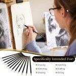 Humyoun 144 Pcs Drawing Sketching Pencil Set Professional (12b - 4h) Graphite Charcoal Gift Bulk for Artists Beginners, Pro Artists, Drawing Art, Sketching