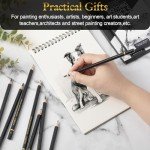 Humyoun 144 Pcs Drawing Sketching Pencil Set Professional (12b - 4h) Graphite Charcoal Gift Bulk for Artists Beginners, Pro Artists, Drawing Art, Sketching