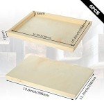 FVIEXE 6PCS Wood Panels for Painting, 12 x 16 Inch Craft Wood Canvas Panel Boards Unfinished Wooden Painting Pouring Panel Board for Arts & Crafts