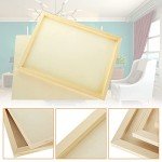 FVIEXE 6PCS Wood Panels for Painting, 12 x 16 Inch Craft Wood Canvas Panel Boards Unfinished Wooden Painting Pouring Panel Board for Arts & Crafts