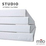 milo Pro Stretched Artist Canvas | 24x36 inch | Pack of 4 | 3/4” inch Thick Studio Profile | Ready to Paint 11 oz Primed Heavy Duty Large Canvas Art Supplies for Painting