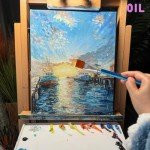 14 Pcs 1 Inch Flat Paint Brushes - Synthetic Nylon Hair Artist Brushes Bulk for Acrylic, Oil, Watercolor - Wooden Handle Professional Painting Brushes for Canvas, Detail Work, Base Coating & Crafts