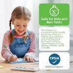 ARTISTRO 24 Dual Tip Acrylic Paint Markers, Acrylic Paint Pens, Fabric Markers for Textile, Rock, Glass, Wood, Paper, Ceramic, Canvas DIY Art Supplies Kit for Kids and Adults (Dual Tip Dot + Fine, 24)