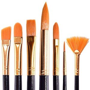 Paint Brush Set for Acrylic Painting Artist Watercolor Brush Professional Oil Painting Brushes Small Craft, Face Paint Brushes Black Handle