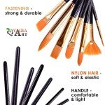 Paint Brush Set for Acrylic Painting Artist Watercolor Brush Professional Oil Painting Brushes Small Craft, Face Paint Brushes Black Handle