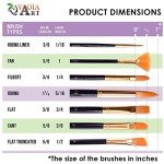 Paint Brush Set for Acrylic Painting Artist Watercolor Brush Professional Oil Painting Brushes Small Craft, Face Paint Brushes Black Handle