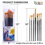 Paint Brush Set for Acrylic Painting Artist Watercolor Brush Professional Oil Painting Brushes Small Craft, Face Paint Brushes Black Handle