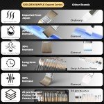 Acrylic Paint Brush Set, Golden Maple 25 PCS Paint Brushes for Acrylic Painting Oil Watercolor & Canvas,Enhanced Synthetic Brush Set with Cloth Roll and Palette Knife