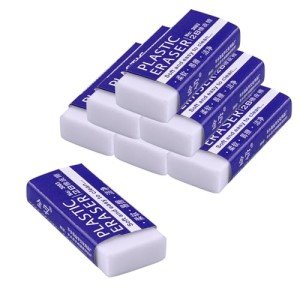 White Erasers, Artist Eraser for Drawing Art Sketching, Pencil Erasers for Kids Bulk Students School Supplies Office (8)