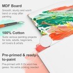 PHOENIX Small Painting Canvas Panels 5x7 Inch, 24 Bulk Pack - 8 Oz Triple Primed 100% Cotton Acid Free Canvas Boards for Painting, White Blank Flat Canvas Boards for Acrylic, Oil Paints