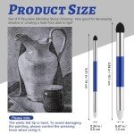 Kosiz 12 Pcs Artist Blending Sponge Pen 2 Sizes Double Headed Washable Blending Stump Pencil Sketch Pastel Rubbing Sponge Brush Stick Art Foam Drawing Tool for Artist Beginners Supplies