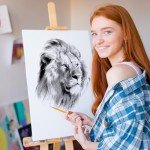 ESRICH Stretched Canvas for Painting,18 Multi Pack Blank Canvases for Painting 12x16, 11x14, 9x12, 8x10, 5x7, 3x5, Cotton Primed Painting Canvas for Oil, Acrylic Paint, for Beginners, Artists.