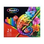 RoseArt Premium 24ct Long Soft Pastel Stick Set for Professionals - Pigment Rich, Full Size Pastel Sticks Vivid Colors