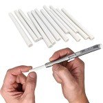 June Gold 4 Pack of Retractable Mechanical Pen Erasers - Latex-Free, White Vinyl, & Precision Erasing