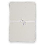 LEATHER VILLAGE Watercolor Paper - 6 X 4 inches, 50 Sheets - Mixed Media Watercolor Paper - 150 GSM Thick Deckle Edge Virgin Cotton Handmade Paper - Off White