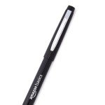Amazon Basics Felt Tip Marker Pens, Versatile for Writing, Drawing, and Journaling, Black, 24-Pack