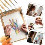 6Pcs Miniature Paint Brushes Set with Triangular Handles - for Acrylics, Oils, Watercolors & Paint by Number, Figurine
