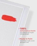 Simetufy 11 x 14 inch 12 Pack Painting Canvas Panels, Canvas Boards for Painting Gesso Primed Acid-Free 100% Cotton for Acrylics Oil Watercolor Paints