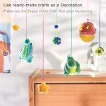 FlyFlag Air Dry Clay - 100 Colors, Soft & Ultra Light, Modeling Clay for Kids with Tools and Tutorials