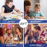 Hardcover Square Sketch Book, 120lb/200GSM Sketchbook Thick Drawing Paper for Marker Watercolor Pencil Mixed Media, Premium Drawing Notebook, Art Journal, 60 Sheets/120 Pages 8x8 Inch Sketch Pad