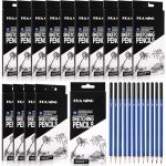 Humyoun 120 Pcs Graphite Sketch Pencil Set (8b - 5h) Professional Drawing Pencils Graphite Charcoal Gift Bulk for Beginners and Artists Art Sketching Supplies