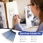 Humyoun 120 Pcs Graphite Sketch Pencil Set (8b - 5h) Professional Drawing Pencils Graphite Charcoal Gift Bulk for Beginners and Artists Art Sketching Supplies