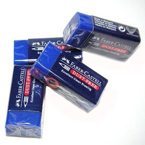 Faber-Castell Pencil Eraser Specially Formulated for Art & Graphic Use [Pack of 4] - Super Save Pack