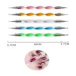 Dotting Tools Kit for Clay, Nail Art, Air Dry Clay, Sculpting Painting Embossing Scoring Modeling, Ball Stylus Pen, Rock, Silicone, Langqun