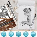 Bellofy 3X Sketch Books, 100 Sheets Each, 9x12 Inches | Perfect for Kids, Beginners & Artists | Drawing Paper for Graphite, Charcoal & More | Great Gift Idea