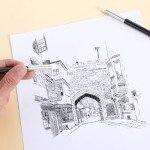 6 Pcs Artist Blending Sponge Pen Dual Tip Reusable Drawing Art Soft Pastel Blending Tools Washable Rubbing Sponge Brush Sketch Wipe for School Student Professional Sketch Lightening Highlight