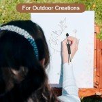 6 Pcs Artist Blending Sponge Pen Dual Tip Reusable Drawing Art Soft Pastel Blending Tools Washable Rubbing Sponge Brush Sketch Wipe for School Student Professional Sketch Lightening Highlight