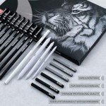 Kird Barken 33 Piece Sketching Pencil Set - 5H to 14B Pencils, Charcoal Pencils, Charcoal Sticks,Graphite Sticks,Painting tools – drawing pencil set for Beginners, Artists, Students, Kids