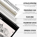 4 Pack Sketch Book, 8.5 x 11Inch Sketchbook, 68lb/100gsm Top Spiral Bound Sketch Pad, Acid Free Art Supplies Drawing Painting Sketching Paper for Teens Adults Artists (30 Sheets Each)