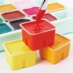 HIMI Gouache Paint Set Jelly Cup 18 Vibrant Colors Non Toxic Paints with Portable Case Palette for Artist Canvas Painting Watercolor Papers, Rich Pigment, 30ml/Cup