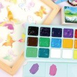 HIMI Gouache Paint Set Jelly Cup 18 Vibrant Colors Non Toxic Paints with Portable Case Palette for Artist Canvas Painting Watercolor Papers, Rich Pigment, 30ml/Cup