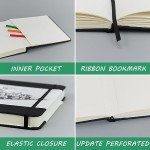 Hardcover Sketch Book, Square Sketchbook with 120LB/200GSM Thick Drawing Paper, 120 Pages/60 Sheets Sketch Pad for Adults and Kids, Large Mixed Media Sketchbook on 8x8 Inch